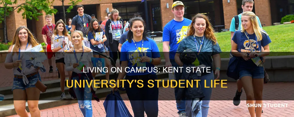 how many students live on campus at kent state university