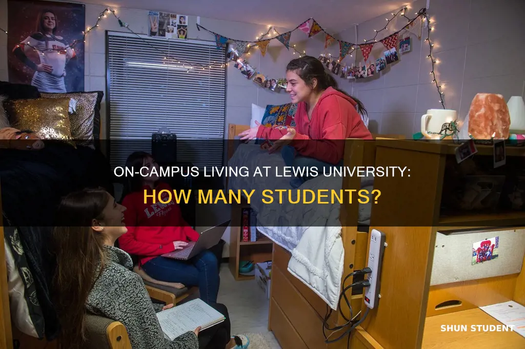 how many students live on campus at lewis university