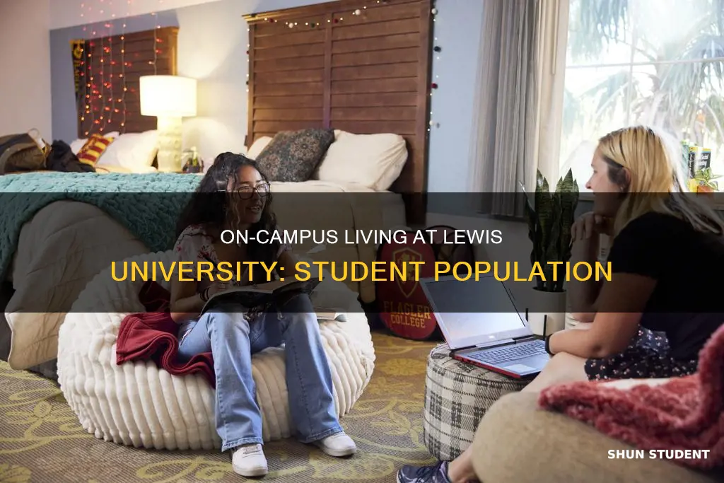how many students live on campus at lewis university