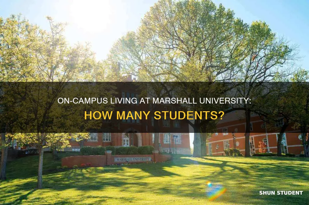 how many students live on campus at marshall university
