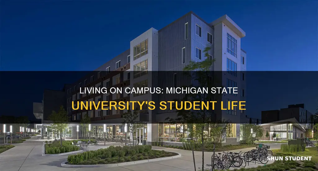 how many students live on campus at michigan state university