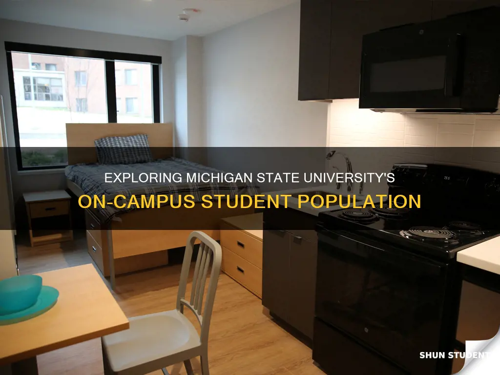 how many students live on campus at michigan state university