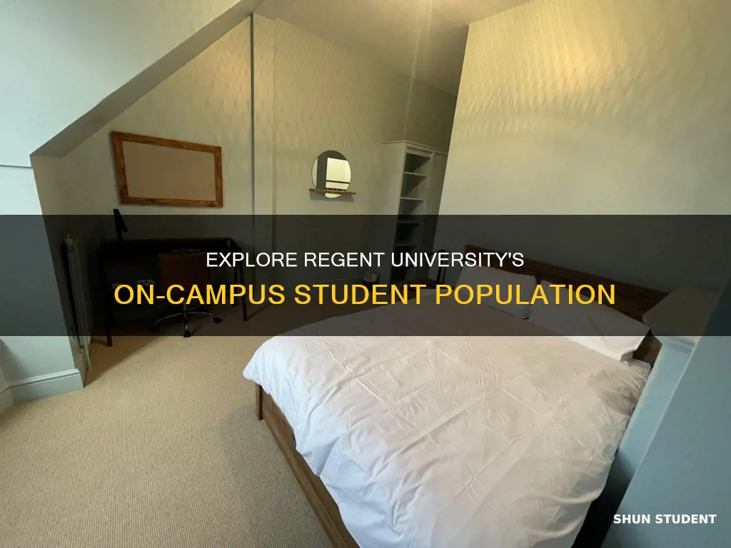 how many students live on campus at regent university