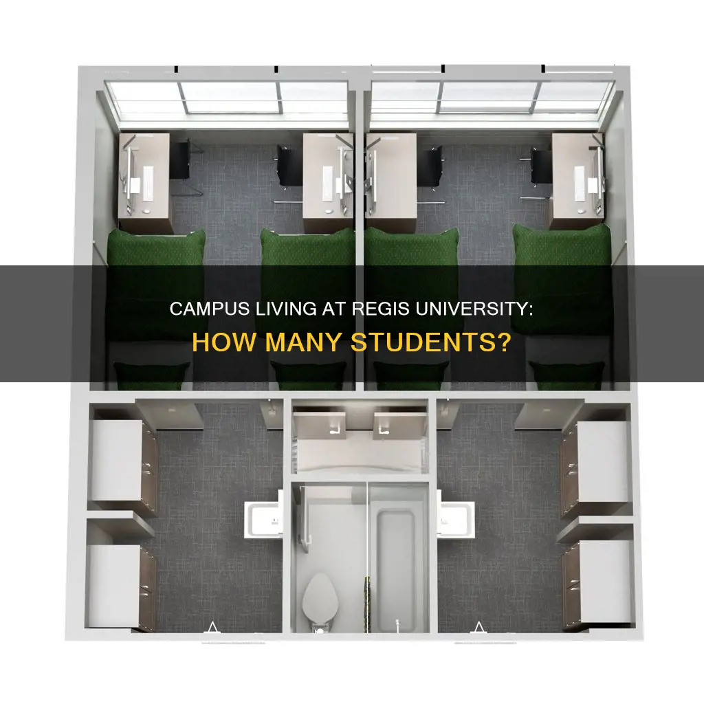 how many students live on campus at regis university