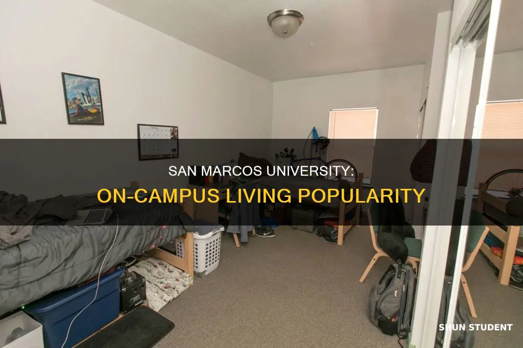 how many students live on campus at san marcos university