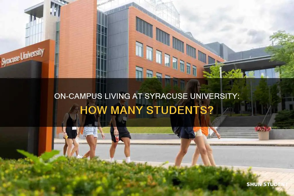 how many students live on campus at syracuse university