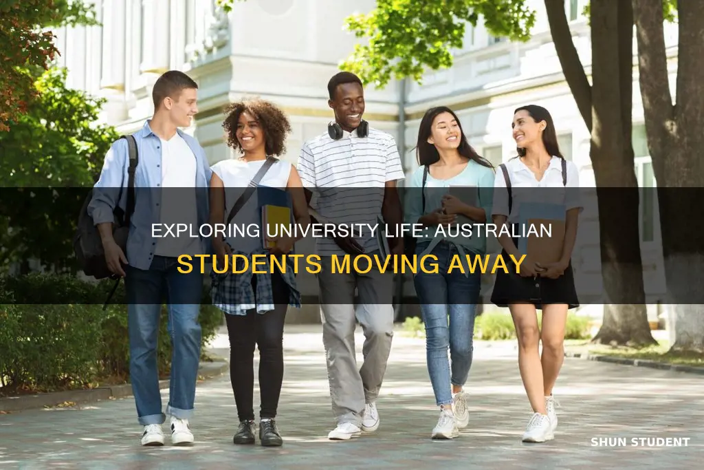 how many students move away for university australia