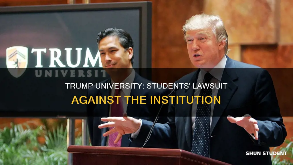 how many students of trump university are suing