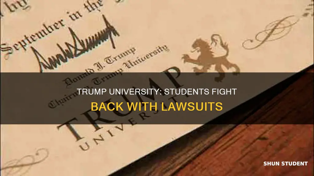how many students of trump university are suing