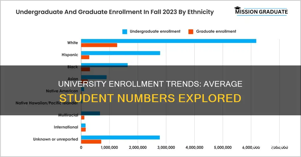 how many students on average are enrolled at university