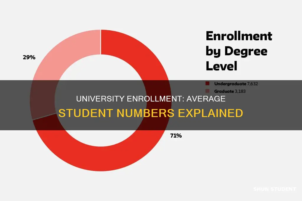 how many students on average are enrolled at university