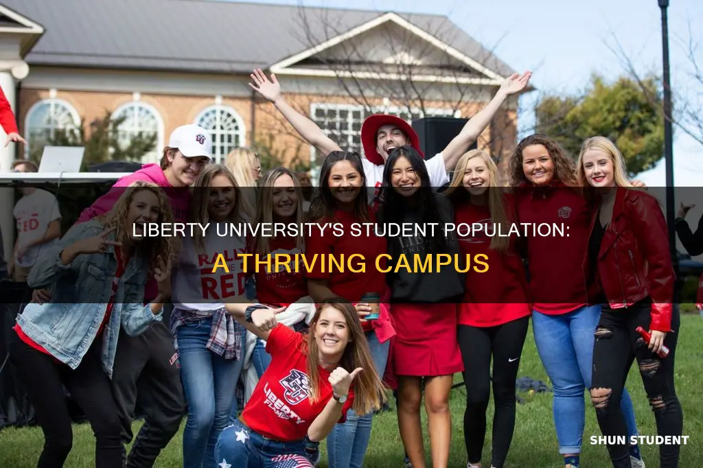 how many students on campus liberty university