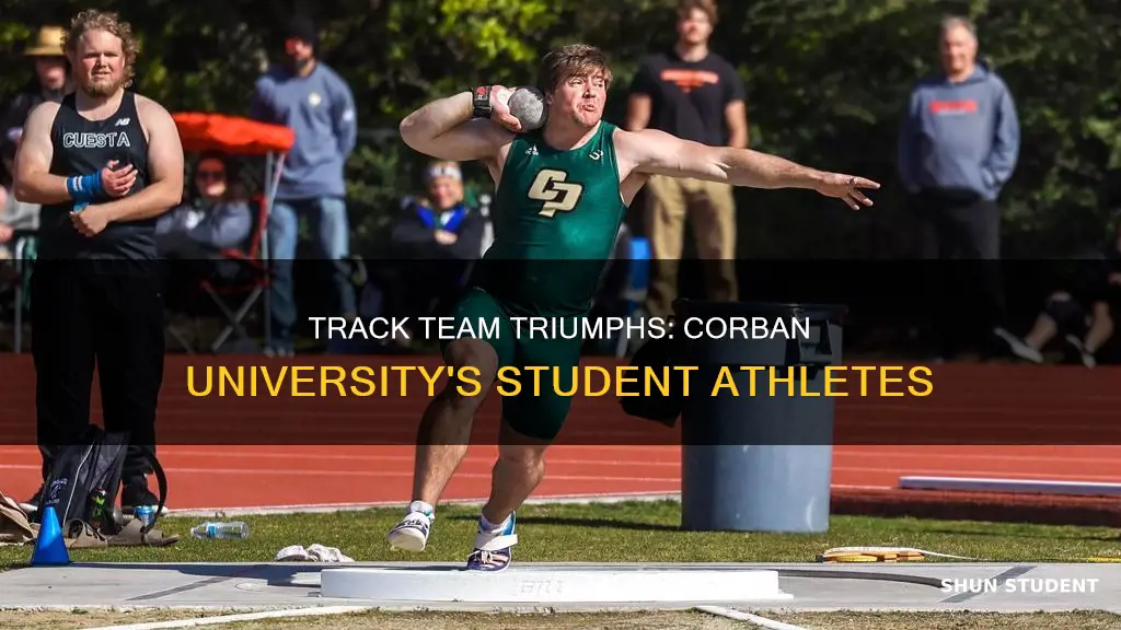 how many students on track team corban university