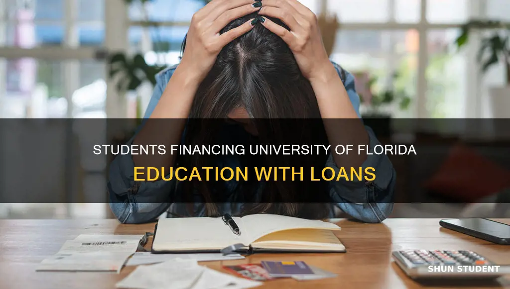 how many students pay for uf with loans