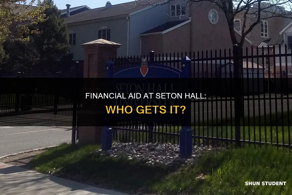 how many students receive financial aid at seton hall university
