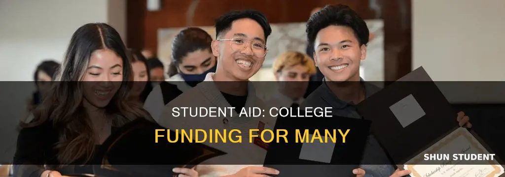 how many students receive student aid to pay for college
