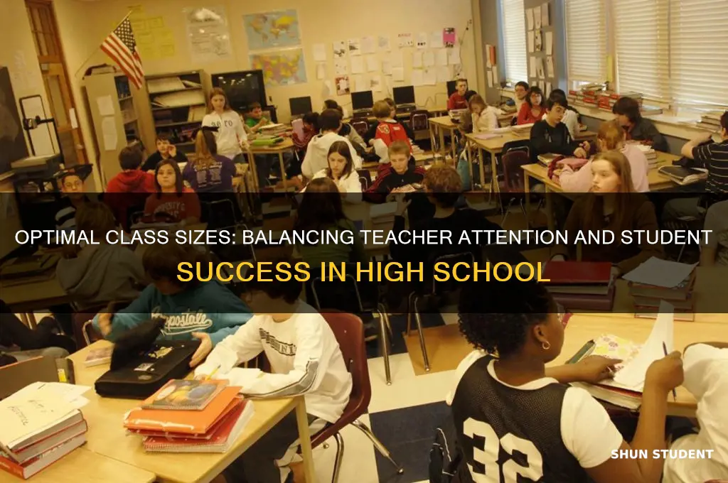 how many students should a highschool teacher have