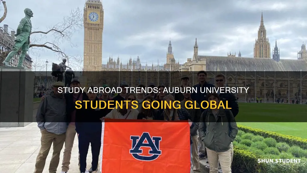 how many students study abroad from auburn university