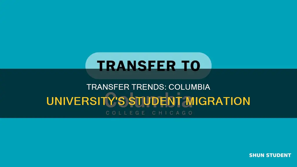how many students transfer from columbia university
