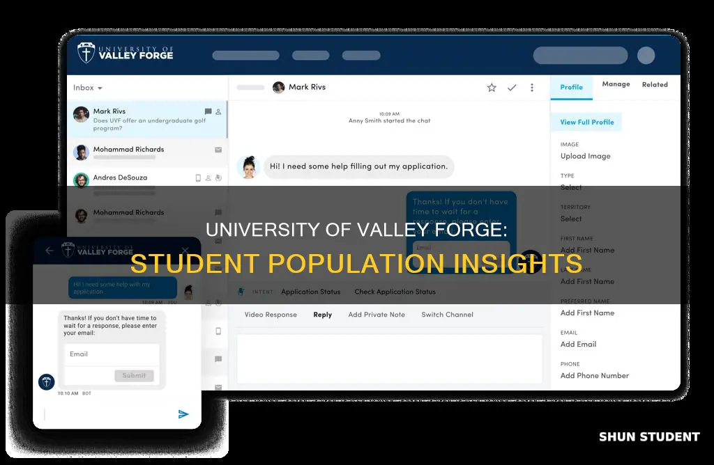 how many students university of valley forge