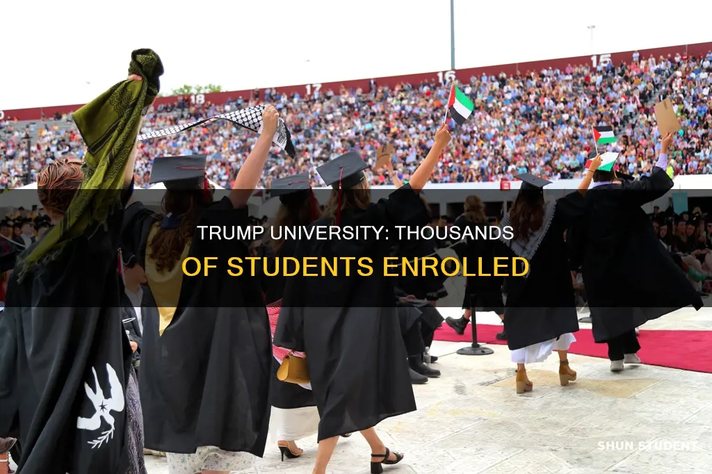 how many students went to trump university
