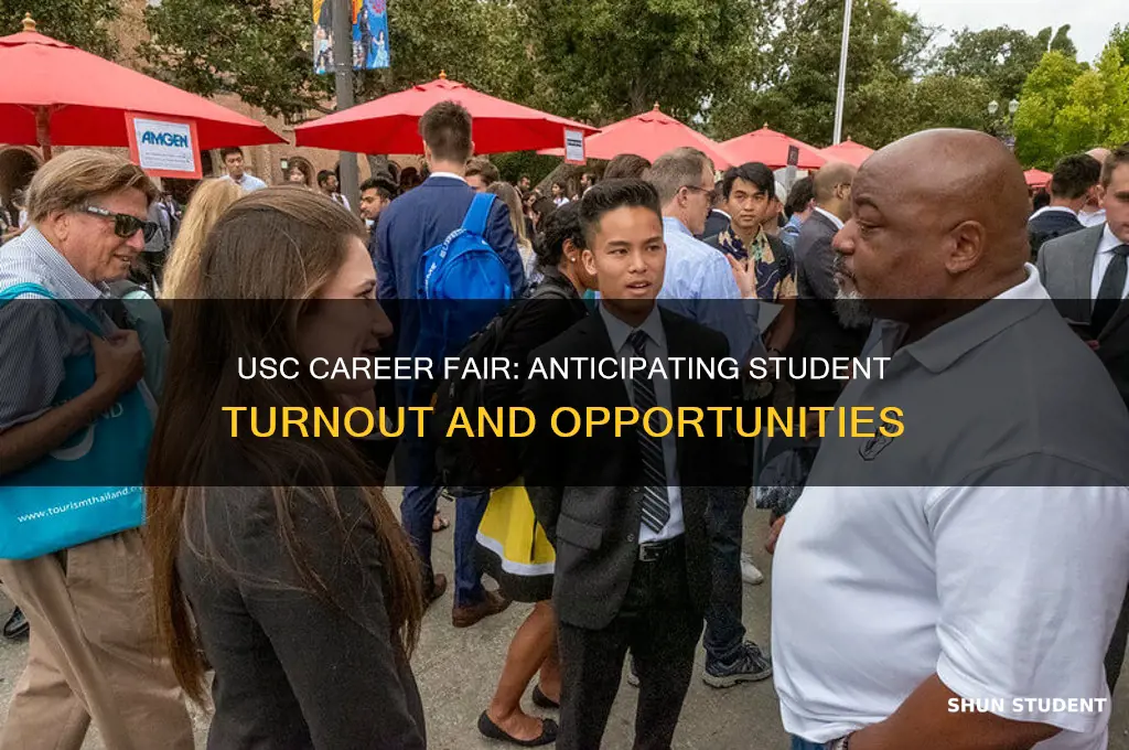 how many students will in usc career fair