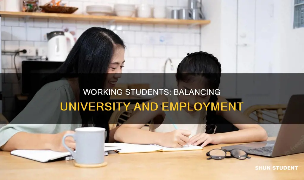 how many students work while in university