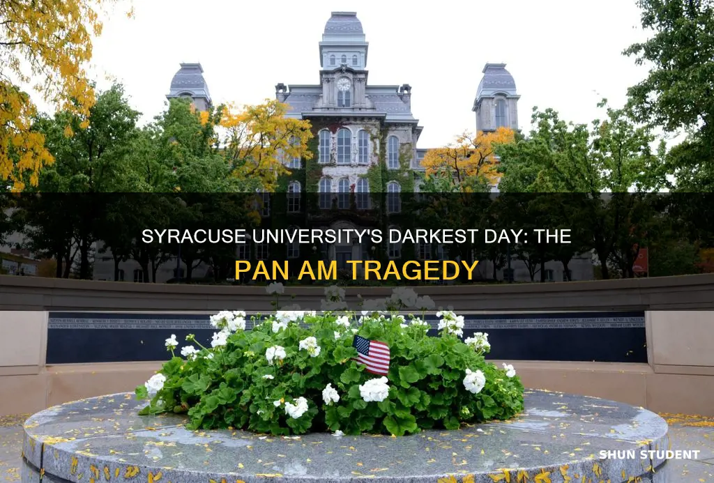 how many syracuse university students died on pan am