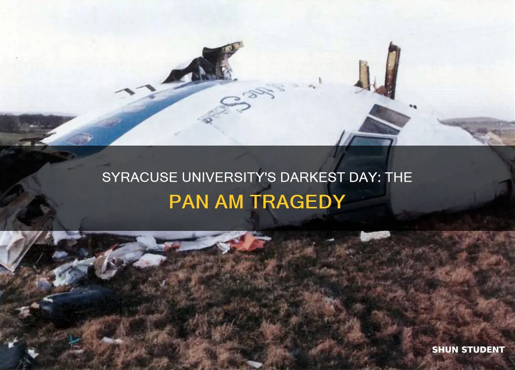 how many syracuse university students died on pan am