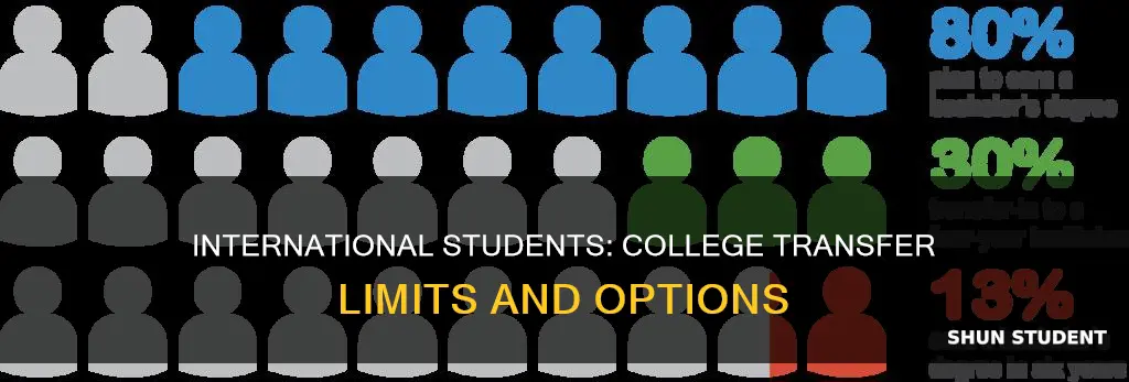 how many times can international students change there colleges
