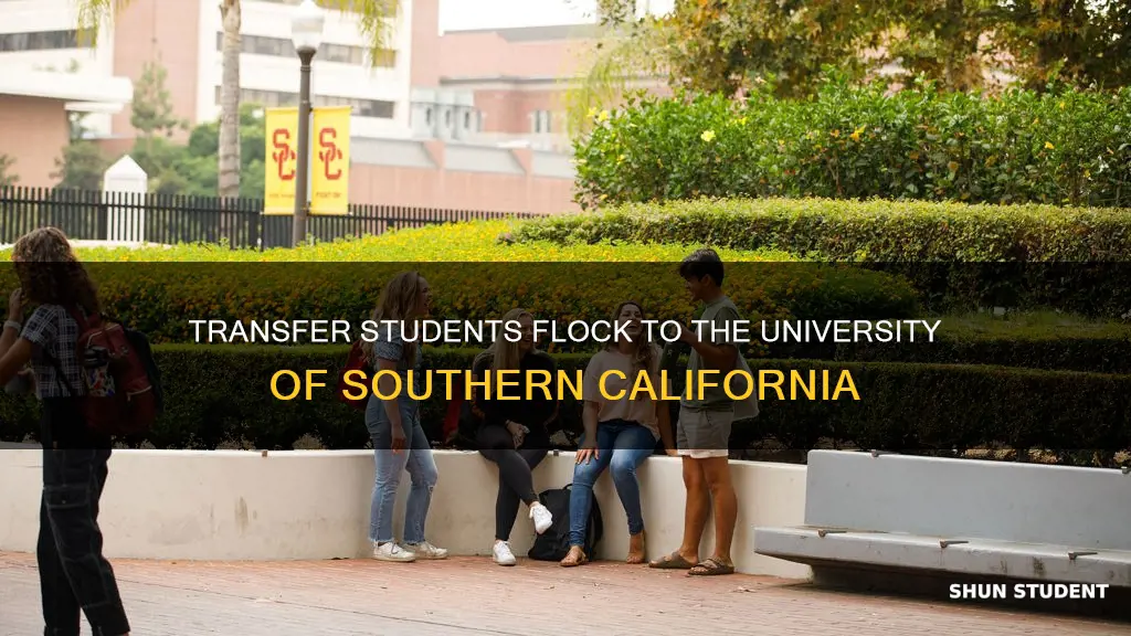 how many transfer students apply for university of southern california