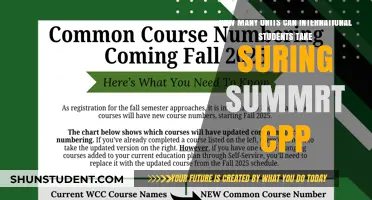 International Students: Summer Course Load at CPP