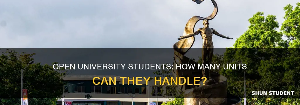 how many units can open university students take