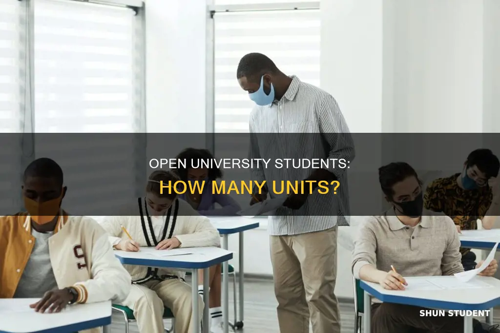 how many units can open university students take