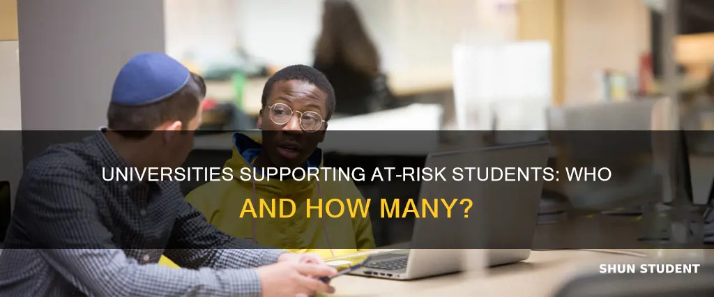 how many universities offer student support for at risk students