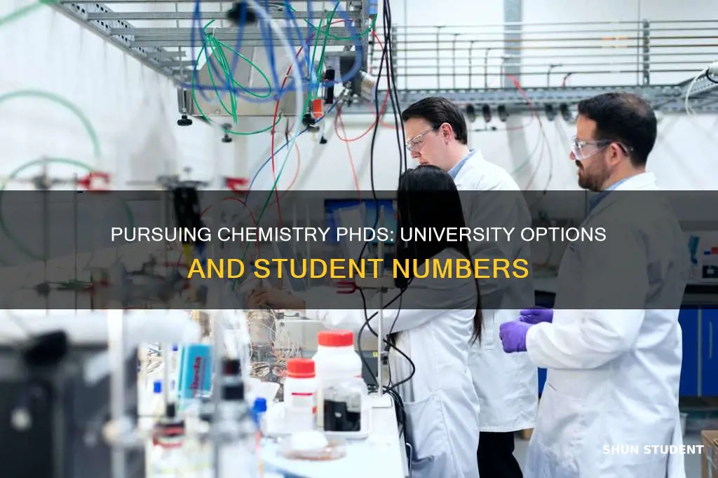 how many universities phd chemistry students