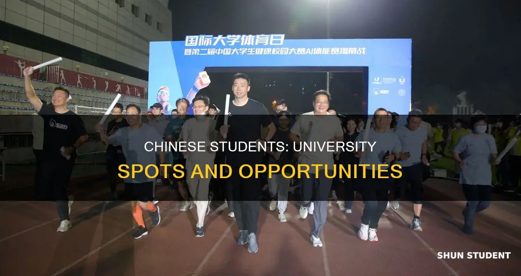 how many universities spots are offered to chinese students