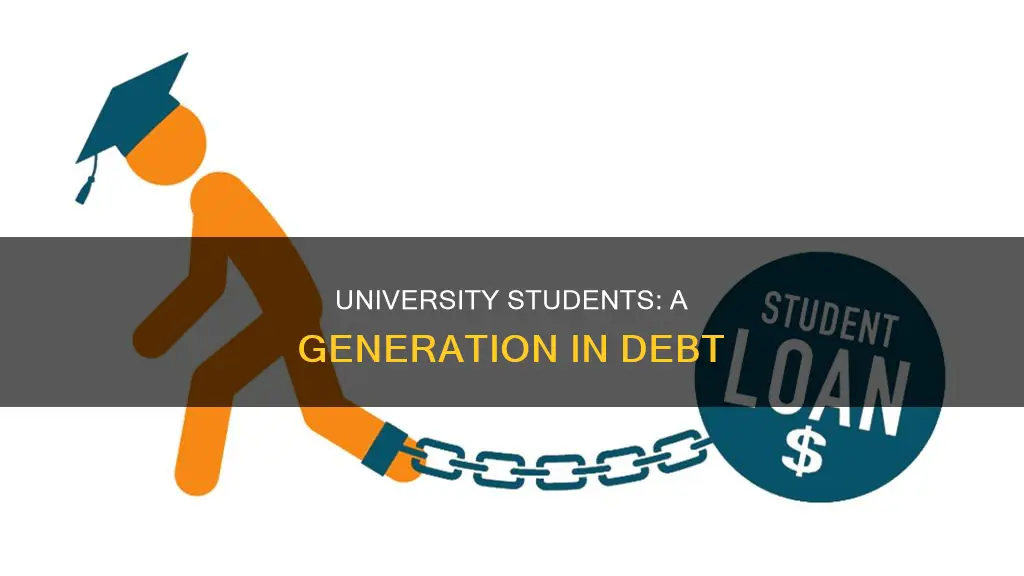 how many university students are in debt