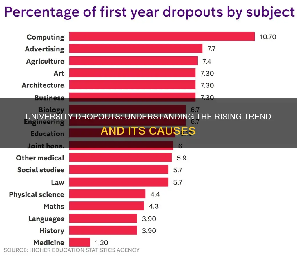 how many university students drop out