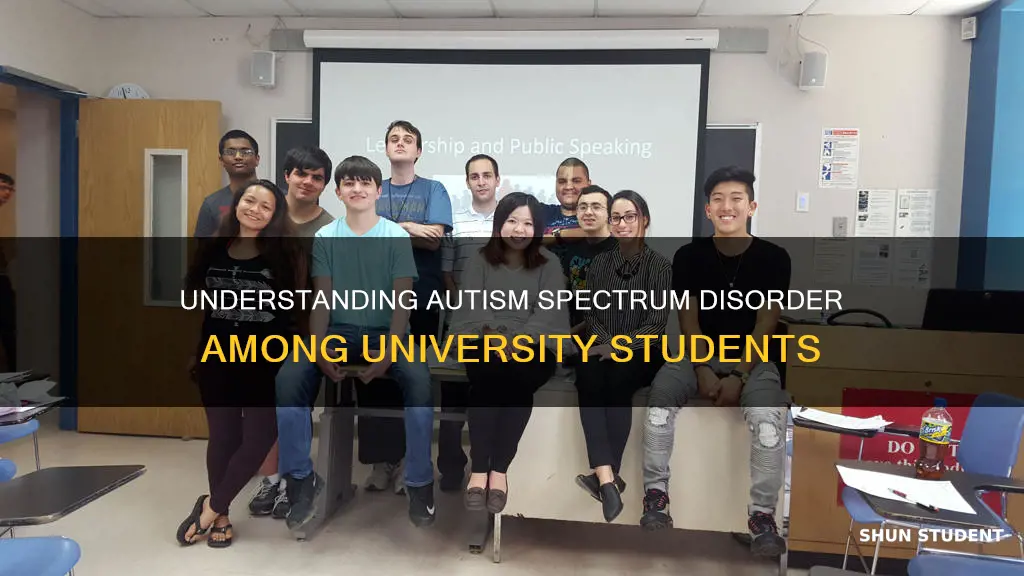 how many university students have autism spectrum disorder