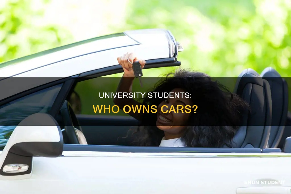 how many university students have cars