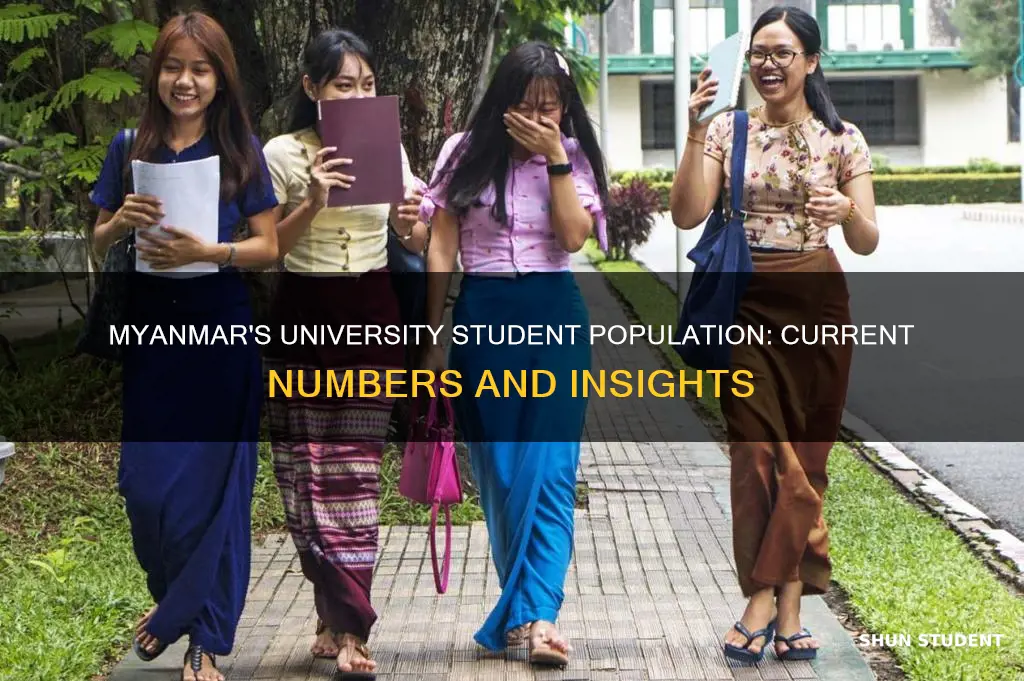 how many university students in myanmar