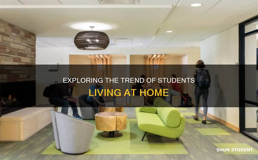 how many university students live at home