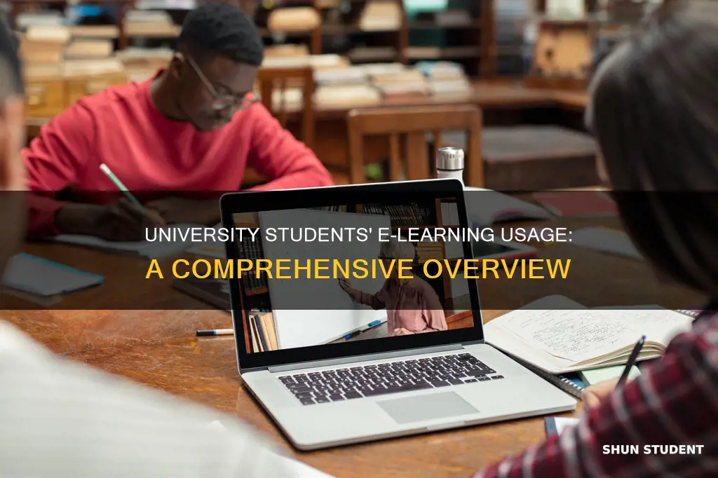 how many university students use e-learning