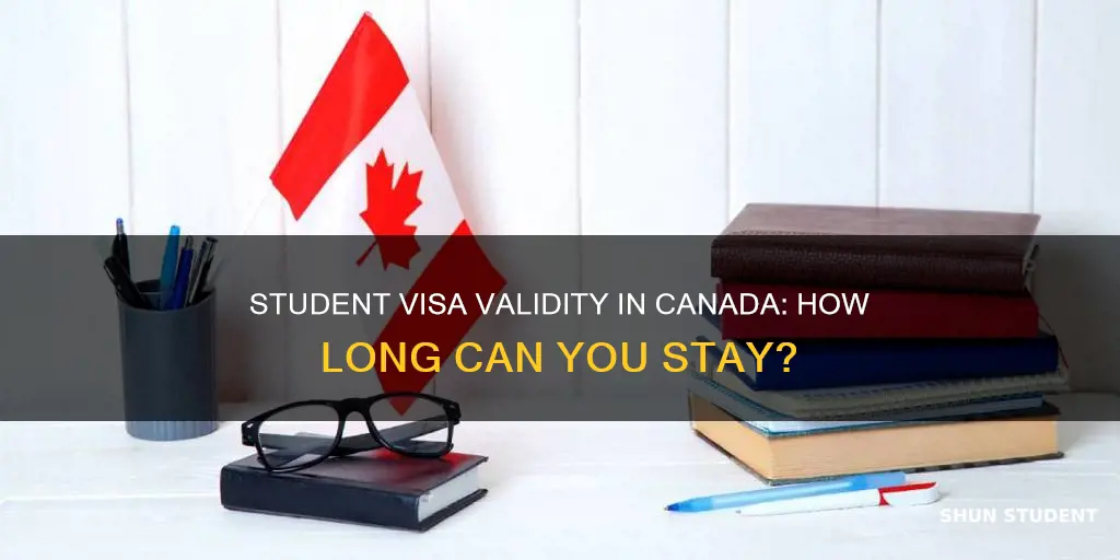 how many years canada student visa validity for international students