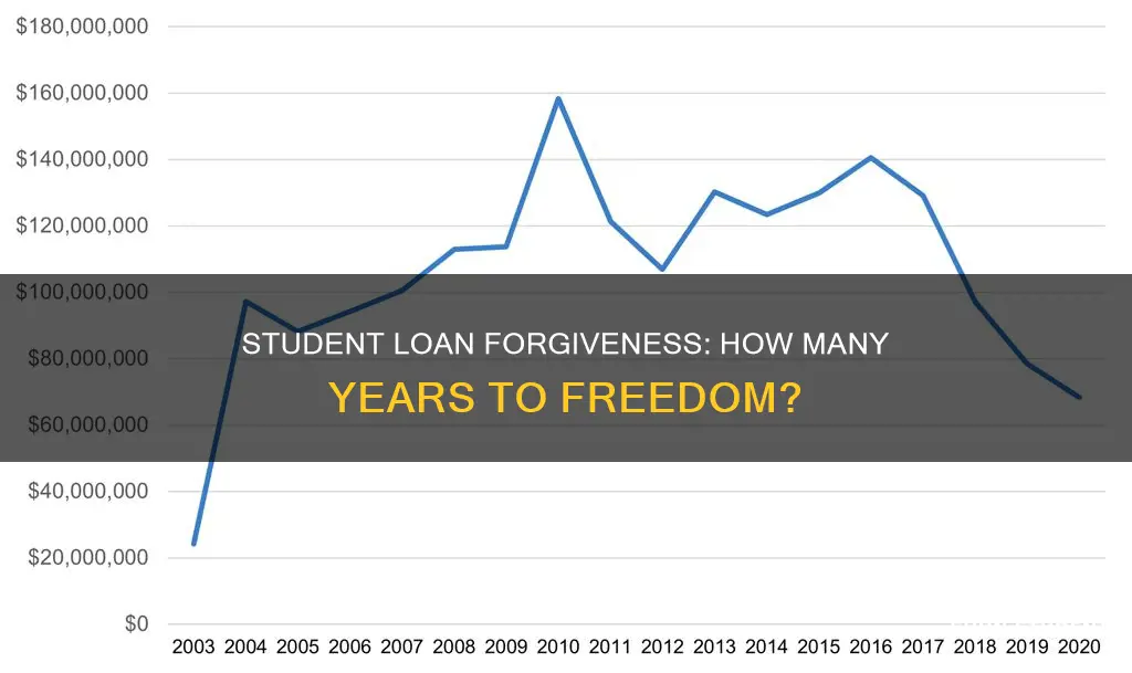 how many years pay student loans before they are forgiven