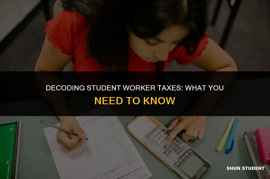 how much do student workers get taxed