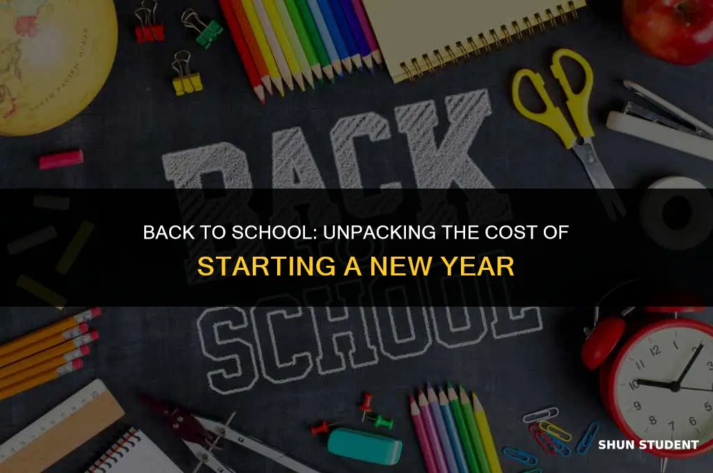 how much do students buy at beginning of school year