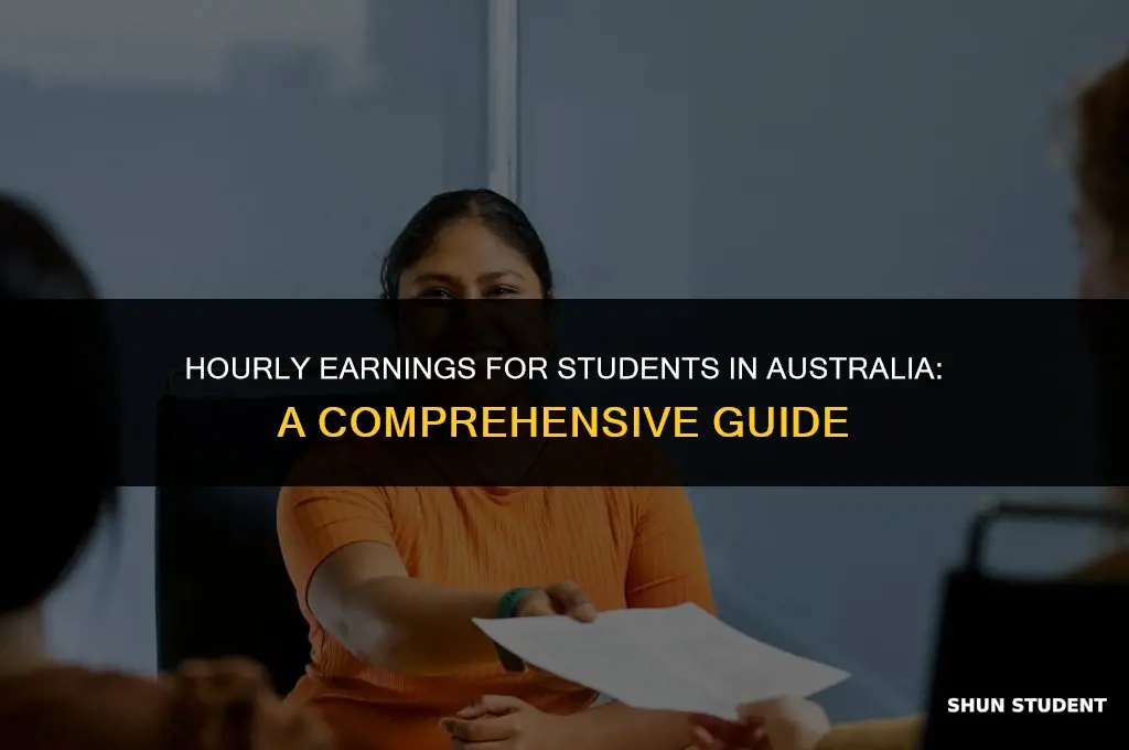 how much do students earn per hour in australia