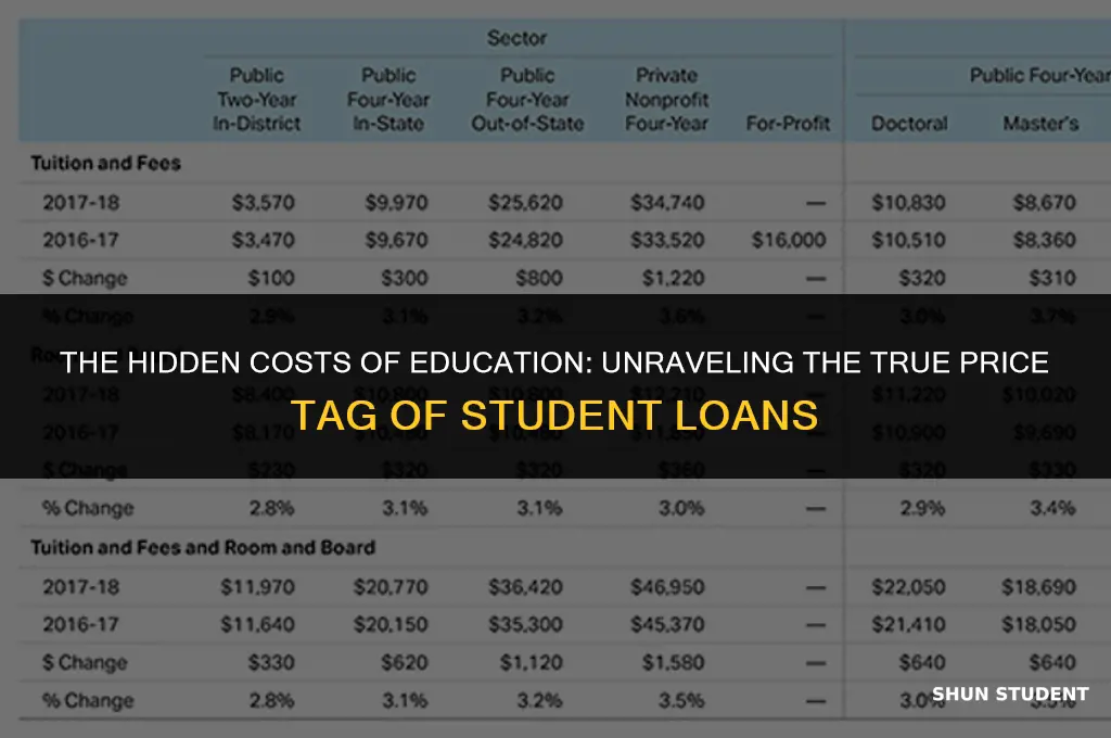 how much do students end up paying after loans